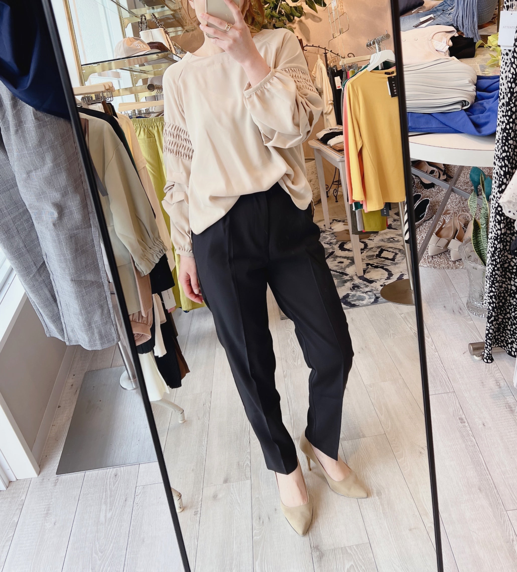 Bou Jeloud   キレイめフェミニン♡2WAYネックホイップブラウス