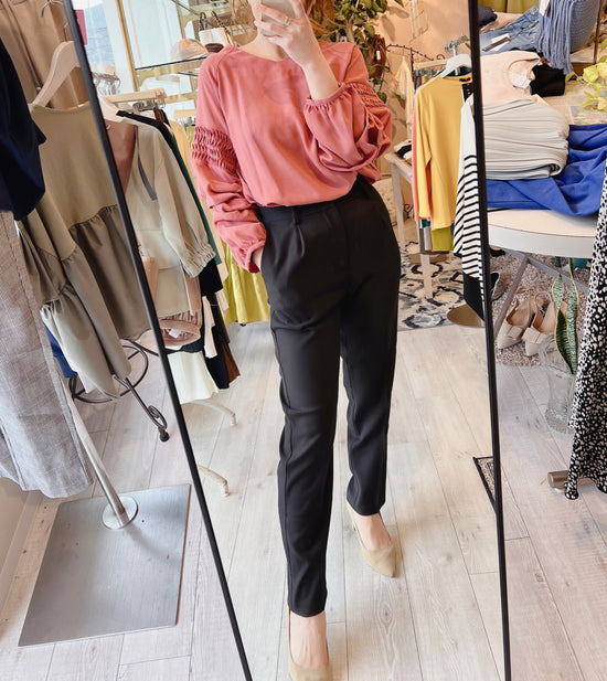 Bou Jeloud   キレイめフェミニン♡2WAYネックホイップブラウス